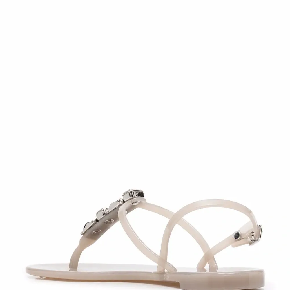 Сандалии с кристаллами