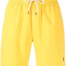 Плавки-шорты с кулиской и логотипом Плавки-шорты с кулиской и логотипом