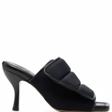 Мюли с дутыми ремешками