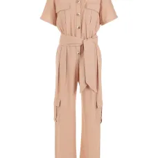 Комбинезон на пуговицах с короткими рукавами Комбинезон на пуговицах с короткими рукавами