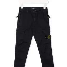 Брюки с нашивкой-логотипом