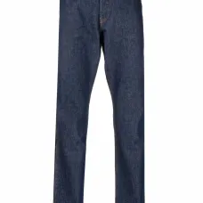 Прямые джинсы с завышенной талией