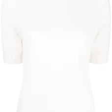 Кашемировая футболка с круглым вырезом Кашемировая футболка с круглым вырезом