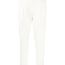 Зауженные брюки с завышенной талией