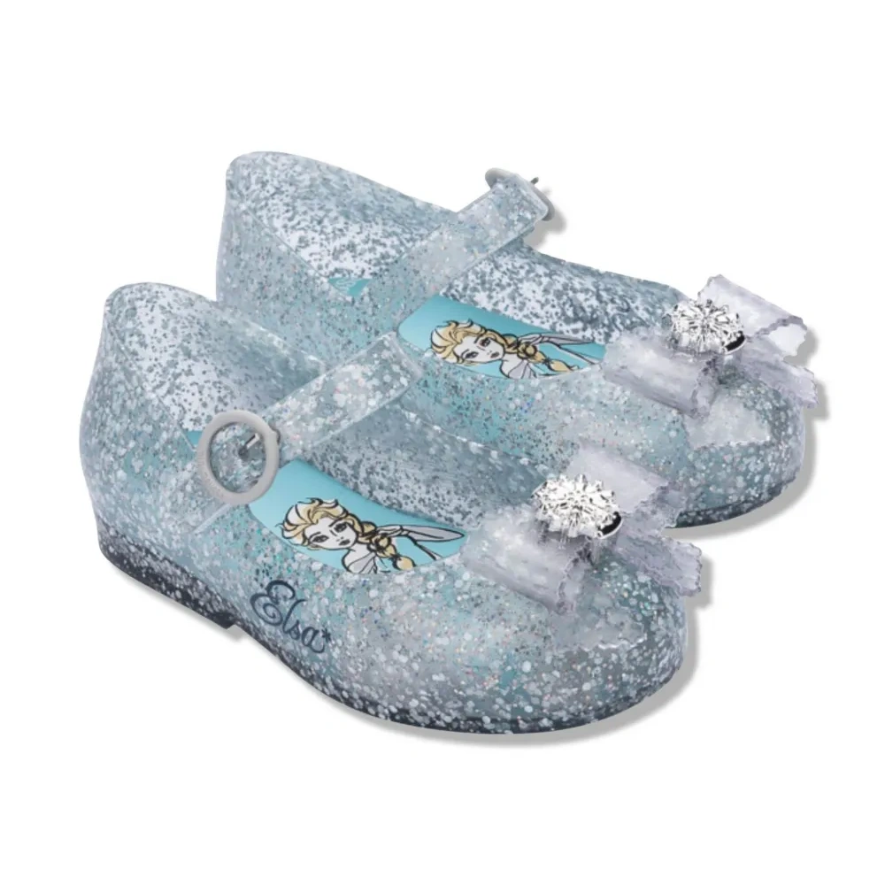 Блестящие балетки с принтом Elsa