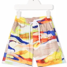 Плавки-шорты с абстрактным принтом Плавки-шорты с абстрактным принтом
