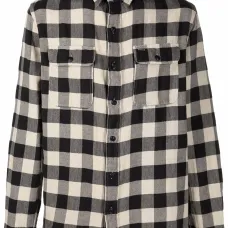 клетчатая рубашка с длинными рукавами