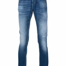 Джинсы с эффектом потертости