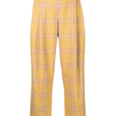 Прямые брюки в клетку