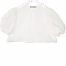 Шелковое болеро с пышными рукавами