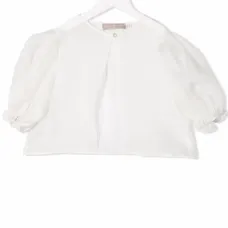 Укороченная блузка с пышными рукавами Укороченная блузка с пышными рукавами