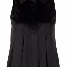 Шелковая блузка без рукавов