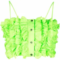 Укороченный топ с оборками