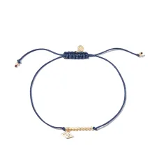 Браслет Evil Eye из желтого золота с бриллиантом