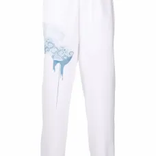 Спортивные брюки с абстрактным принтом