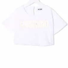 Укороченная футболка с логотипом