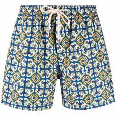 Плавки-шорты с кулиской и принтом