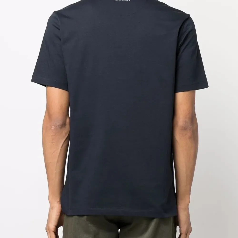 Футболка из органического хлопка с отделкой в полоску