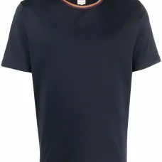 Футболка из органического хлопка с отделкой в полоску