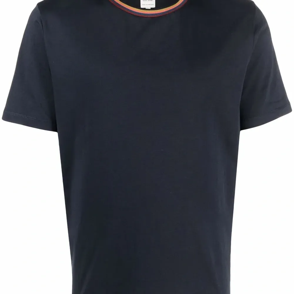 Футболка из органического хлопка с отделкой в полоску