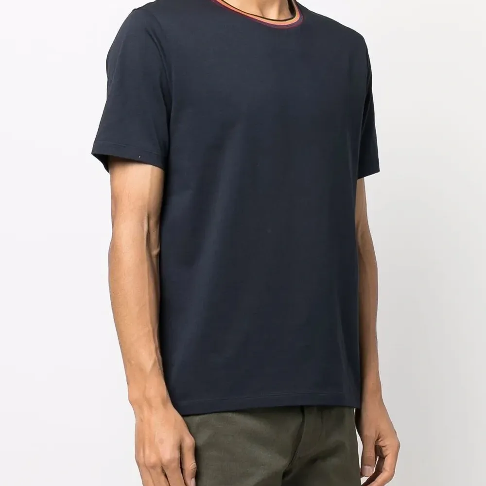 Футболка из органического хлопка с отделкой в полоску