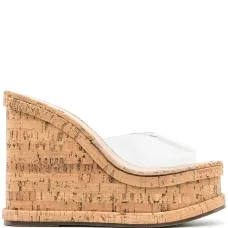 Босоножки с прозрачной вставкой