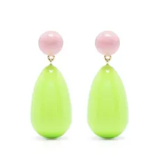 серьги-подвески с эмалью