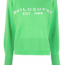 Джемпер вязки интарсия с логотипом Джемпер вязки интарсия с логотипом