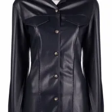 Рубашка из искусственной кожи