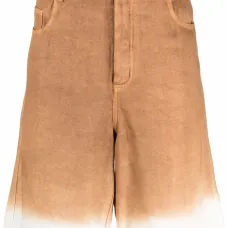 Джинсовые шорты с принтом тай-дай Джинсовые шорты с принтом тай-дай