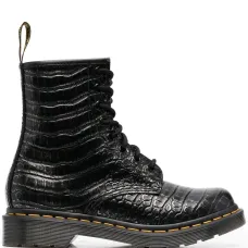 Ботинки с тиснением под крокодила Ботинки с тиснением под крокодила