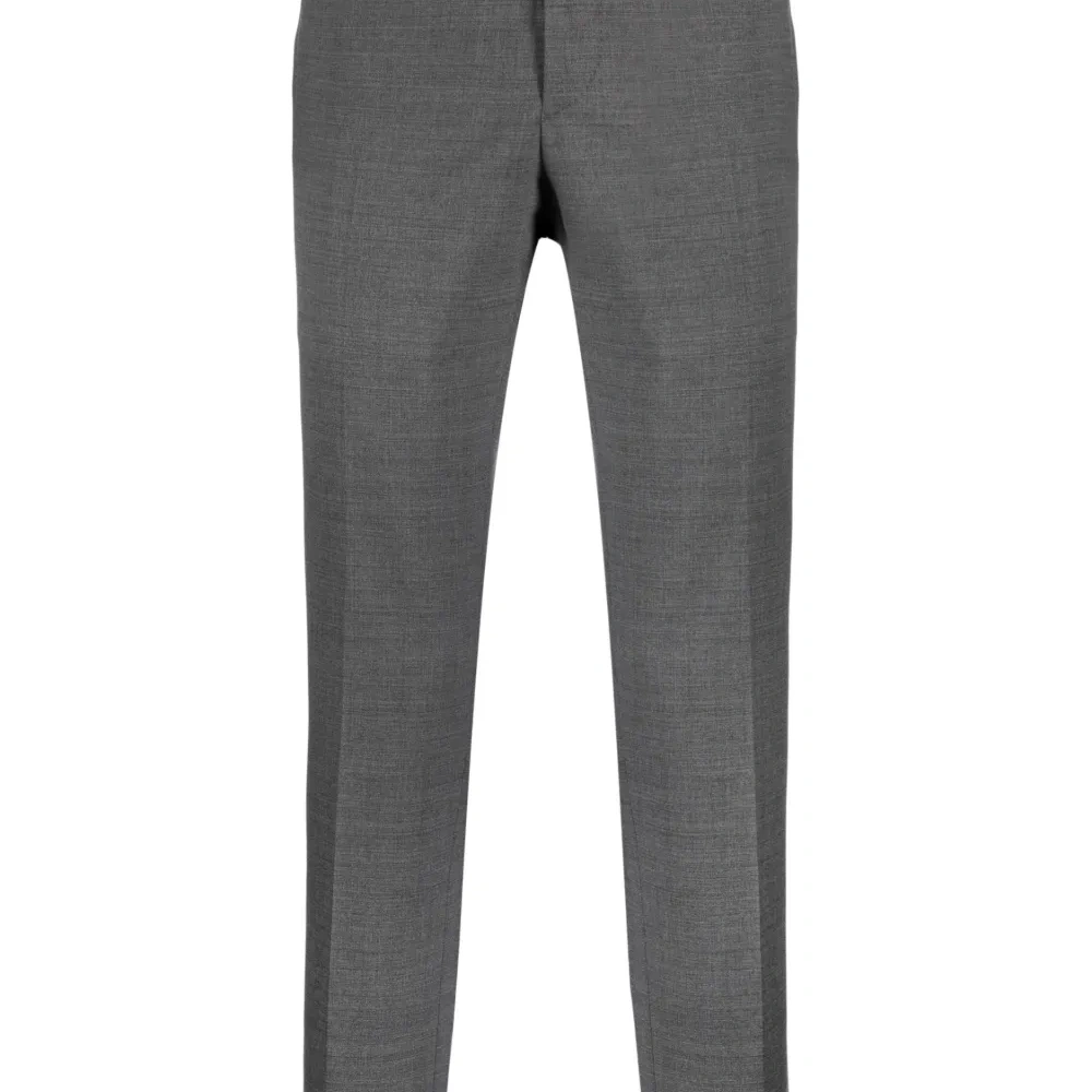 Строгие брюки с нашивкой-логотипом