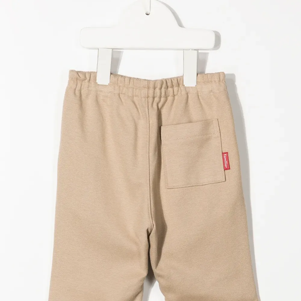 Брюки прямого кроя с эластичным поясом