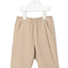 Брюки прямого кроя с эластичным поясом Брюки прямого кроя с эластичным поясом