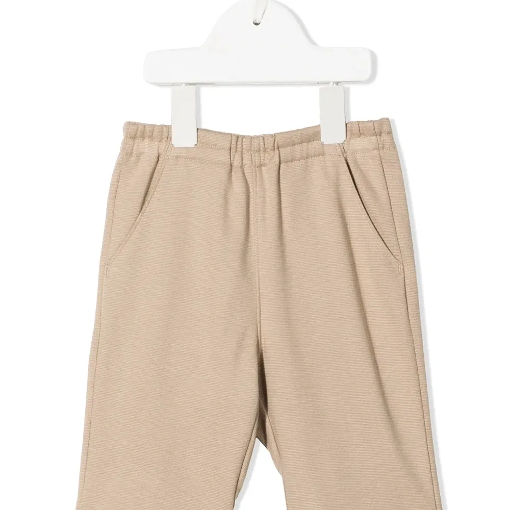 Брюки прямого кроя с эластичным поясом