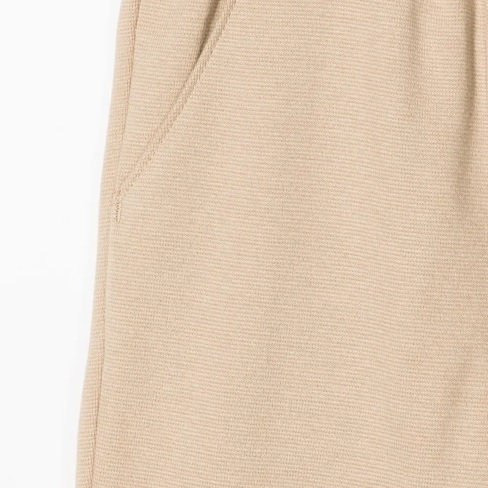 Брюки прямого кроя с эластичным поясом