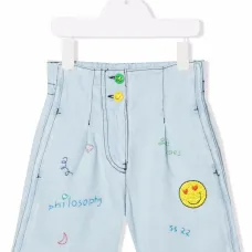 Джинсовые шорты с вышивкой Джинсовые шорты с вышивкой