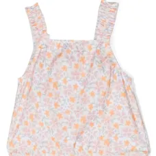 Топ без рукавов с цветочным принтом Топ без рукавов с цветочным принтом