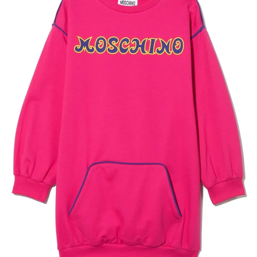 Платье-джемпер с вышитым логотипом