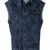 Джинсовый жилет с надписью