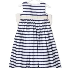 Платье А-силуэта в полоску