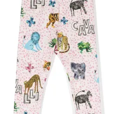 Легинсы с графичным принтом