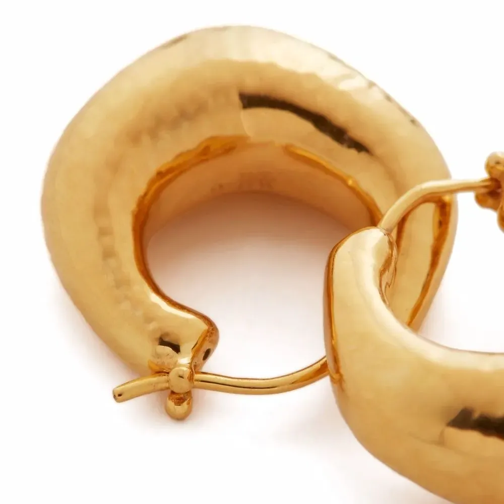 Массивные серьги-кольца Deia