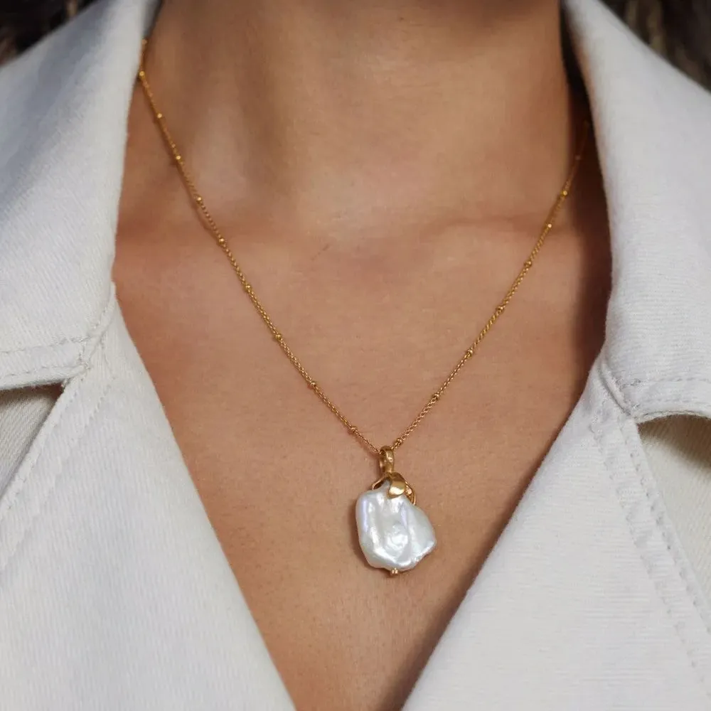 Подвеска с жемчугом Keshi