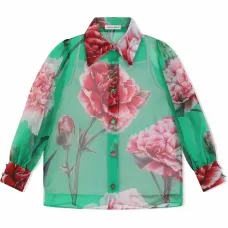 Шелковая рубашка с принтом Шелковая рубашка с принтом