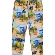 Трикотажные брюки с графическим принтом