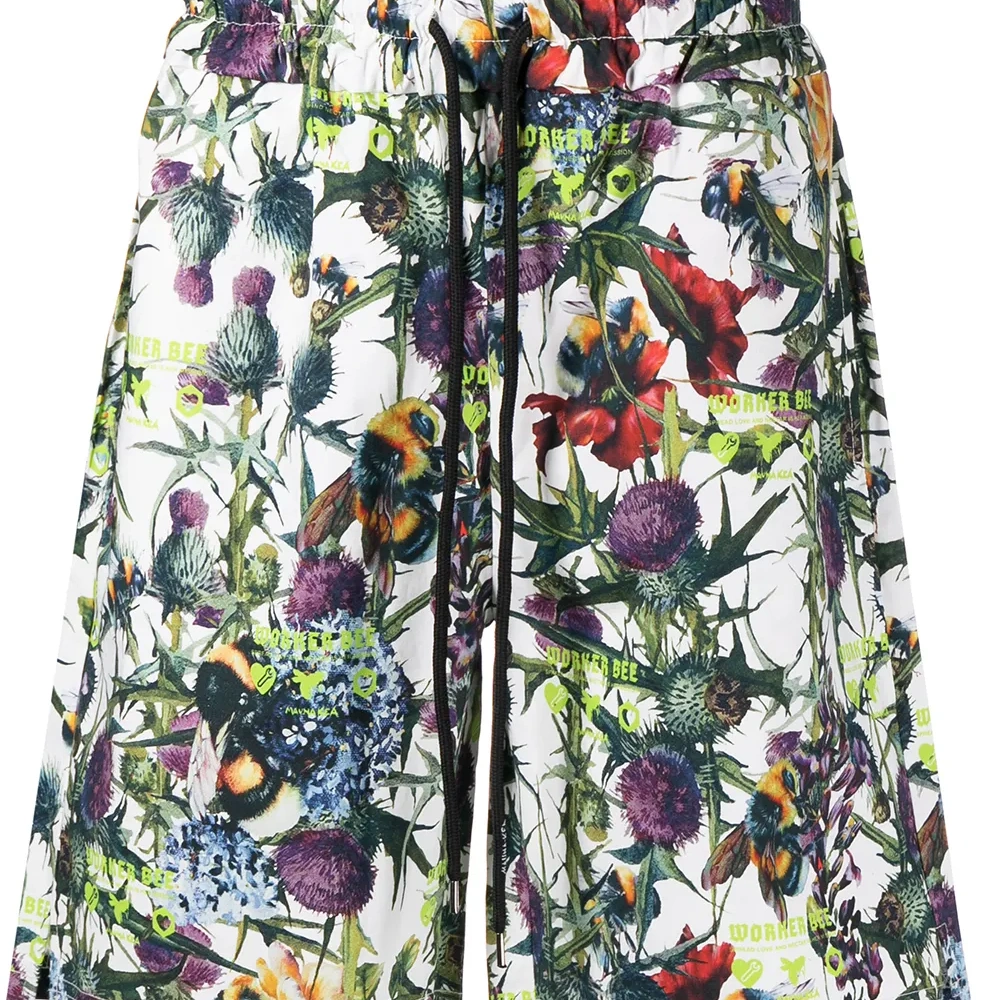 Спортивные шорты с цветочным принтом
