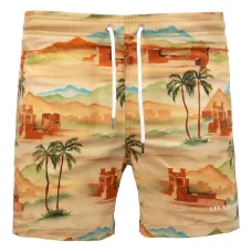 Плавки-шорты с кулиской и принтом Плавки-шорты с кулиской и принтом