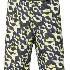 Шорты-бермуды с геометричным принтом