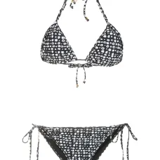 Бикини в горох с треугольными чашками